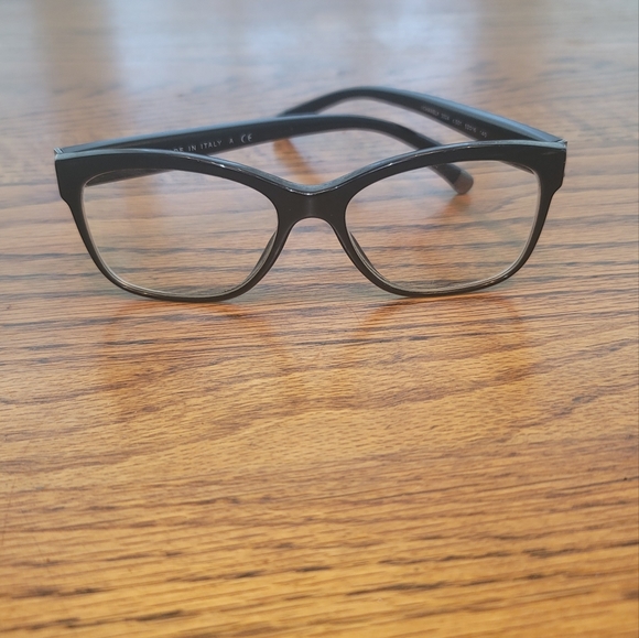 Chanel Iconic CC Signature Black Silver Pewter Optical Small Glasses Frame - Picture 7 of 17